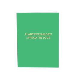 Chive Plant Polyamory! Spread the Love. Blank Greeting Card