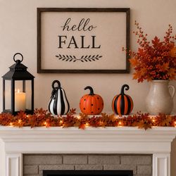 Gerson 4.3 in. Assorted pumpkins Halloween Decor