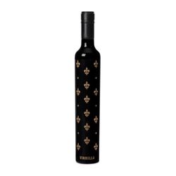 Vinrella Black Fleur de Lis 38 in. D Umbrella