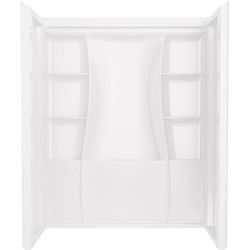 Delta Classic 500 73.25 in. H X 30 in. W X 60 in. L White Shower Surround