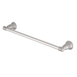 OakBrook Collection Brushed Nickel Towel Bar 18 in. L Die Cast Zinc