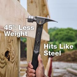 Stiletto 14 oz Milled Face Framing Hammer 18.0 in. Titanium Handle