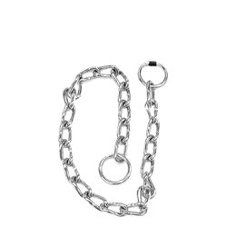 PDQ Silver Steel Dog Choke Chain Collar X-Large