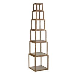 Tripar 19-3/4 in. H X 19 in. W X 19 in. D Wood Stack Cube Book Shelf