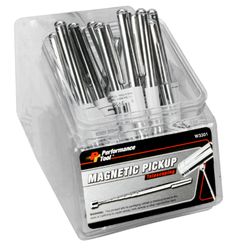 Performance Tool 25 in. L X 0.20 in. W Silver Magnetic Pick-Up Tool 3 lb. pull 20 pc