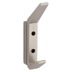 National Hardware Reed Large Satin Nickel Steel 4-3/4 in. L Hook 25 lb 1 pk