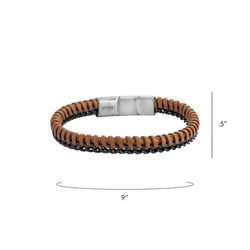 Montana Silversmiths Men's Outrider Braided Bracelet