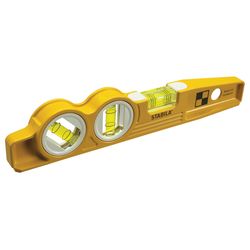 STABILA 10 in. Aluminum Magnetic Type 81 SMW45 Torpedo Level 3 vial