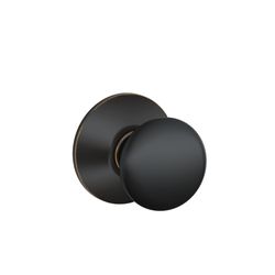 Schlage Plymouth Classic Aged Bronze Passage Door Knob