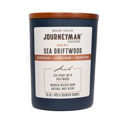 House of Velas Journeyman Blue Sea Driftwood Scent Candle 15 oz