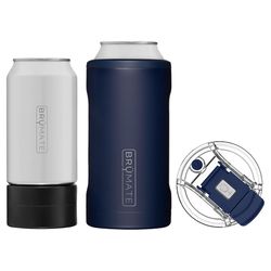 BruMate Hopsulator 16 oz Trio Matte Navy BPA Free Can Insulator