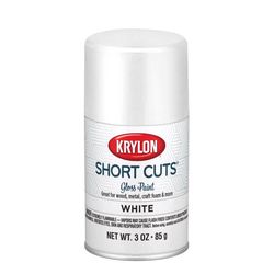 Krylon Short Cuts Gloss White Spray Paint 3 oz