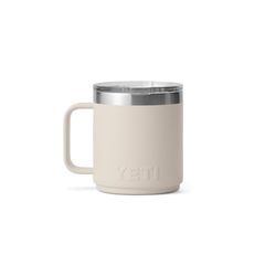 YETI Rambler 10 oz Cape Taupe BPA Free Ceramic Lined Stackable Mug with MagSlider Lid