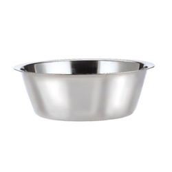 HiLo Silver Plain Stainless Steel 5 qt Pet Dish For Dogs