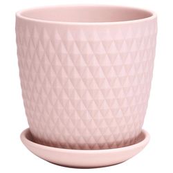 Chive Virago 3.3 in. D Ceramic Shape H Succulent Pot Soft Pink