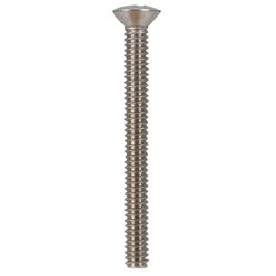 HILLMAN No. 1/4-20 Ga. X 2-1/2 in. L Phillips Oval Head Stainless Steel Machine Screws 50 pk
