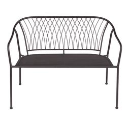 Living Accents Winston Black Steel Frame Stackable Bench