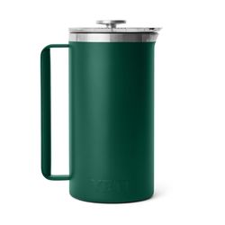YETI Rambler 64 oz Black Forest Green French Press