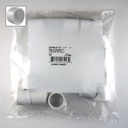 Charlotte Pipe Schedule 40 3/4 in. Slip PVC Cap 10 pk