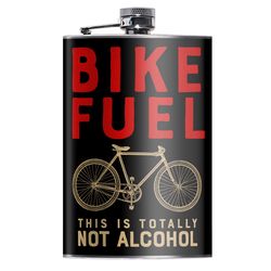 Lucky Jack 8 oz Stainless Steel Bike Fuel Hip Flask