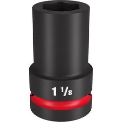 Milwaukee 1-1/8 in. X 1 in. drive SAE 6 Point Deep Impact Socket 1 pc