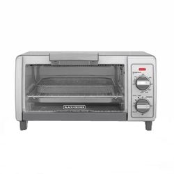 Black+Decker Stainless Steel Silver Toaster Oven 9.17 in. H X 11.97 in. W X 17.32 in. D