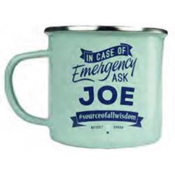 Top Guy Joe 14 oz Multicolored Steel Enamel Coated Mug 1 pk