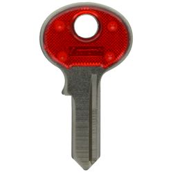 HILLMAN Traditional Key House/Office Key Blank 69 Single For Master Locks Blue/Silver