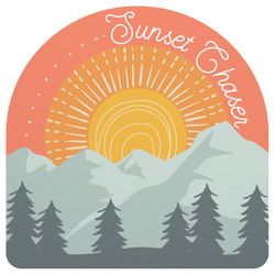 Karma Sunset Stickers 1 pk