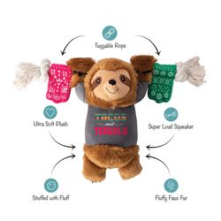 Pet Shop by Fringe Studio For Dog Multicolored Plush Tacos & Tequila Dog Toy 1 pk