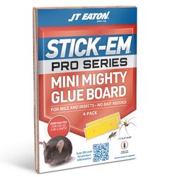 JT Eaton Stick-Em Pro Series Mini Glue Board Trap For Insects and Mice 4 pk