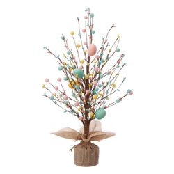 Glitzhome Easter Eggs Table Tree Form/Plastics/Plaster/Polyester 1 pc