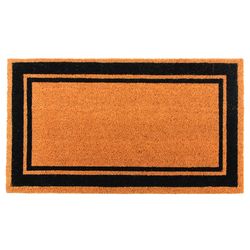 KAF Home 17 in. W X 30 in. L Blue/Beige Coir Door Mat