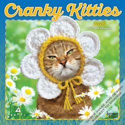 BrownTrout Publishers Avanti Cranky Kitties 2026 Mini Calendar