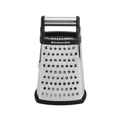 KitchenAid Black/Silver Stainless Steel Box Grater