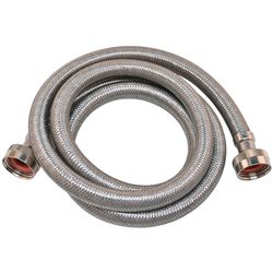 Eastman 3/4 in. FHT X 3/4 in. D FHT 10 ft. Stainless Steel Washing Machine Supply Line