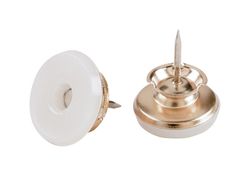 Shepherd Hardware Gold 1 in. Nail-On Brass Swivel Glide 4 pk