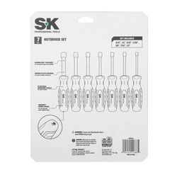 SK Tools Arrow Fasteners SAE Nut Driver Set 7 pc