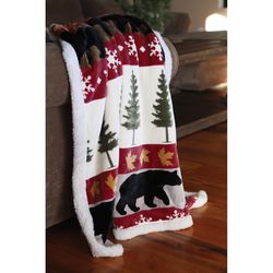 Carstens Inc 68 in. H X 54 in. L Multicolored Polyester Plush Throw Blanket