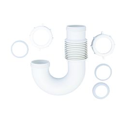 Ace 1-1/2 in. D X 6 in. L PVC Sink Trap J-Bend