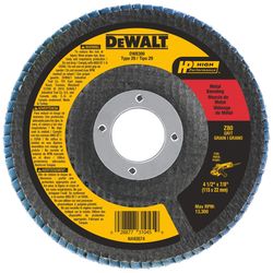 DeWalt 4-1/2 in. D X 7/8 in. X 0.250 in. thick Zirconia Flap Disc Cut-Off Wheel