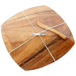 Pacific Merchants Natural Acacia Wood Charcuterie Serving Board 1 ct