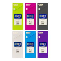 Bazic Products Brights Edition 7.76 in. H X 1.18 in. W X 3.15 in. D Pencil Case Assorted