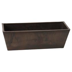 Algreen 5.5 in. H X 6 in. W X 14 in. D Plastic Windowsill Planter Chocolate