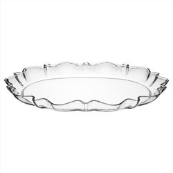 Arrow Home Products Clear Plastic Scalloped Tray