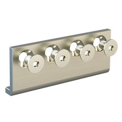 National Hardware 5/8 in. D X 3-1/8 in. L Satin Steel Sliding Door Hardware Connecting Adapter 1 pk
