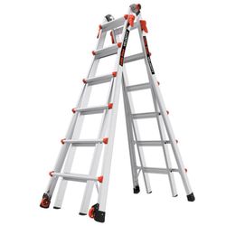 Little Giant Velocity 26 ft. H Aluminum Telescoping Multi-Position Ladder Type IA 300 lb. cap.