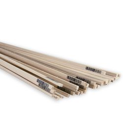 Midwest Products 1/8 in. X 3/16 in. W X 2 ft. L Basswood Strip #2/BTR Premium Grade