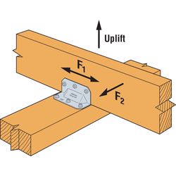 Simpson Strong-Tie 1.3 in. W X 3.3 in. L Galvanized Steel Gusset Angle