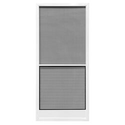 Precision 79-3/4 in. H X 35-1/4 in. W Capri White Steel Screen Door